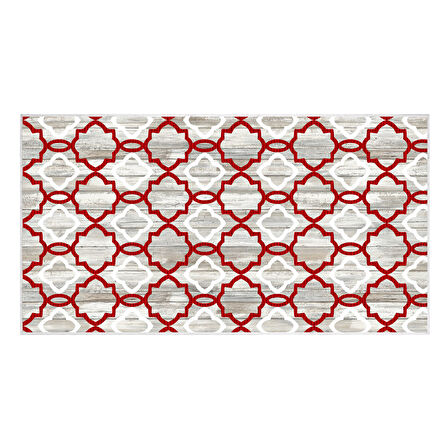 Dekoreko İnci Christmas Yolluk Halı Saçaksız Chr-12