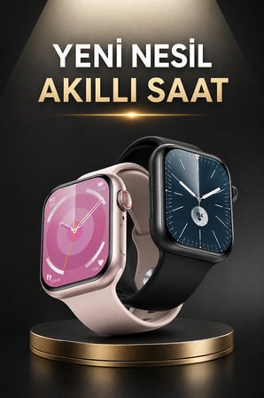 Akıllı Saat Alarm ve Titreşim Uyku ve Sağlık Takibi GPS Uyumlu Nabız Ölçer Sesli Görüşme - Lisinya