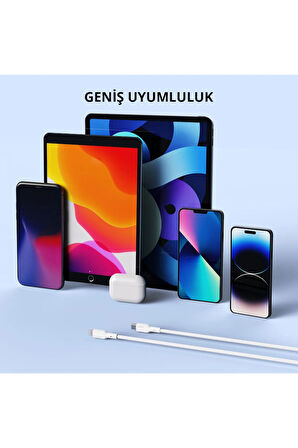 Cb-ncl1 -wh Naylon Örgülü 3a 480mbps Type-c Lightning Kablosu 1.8m