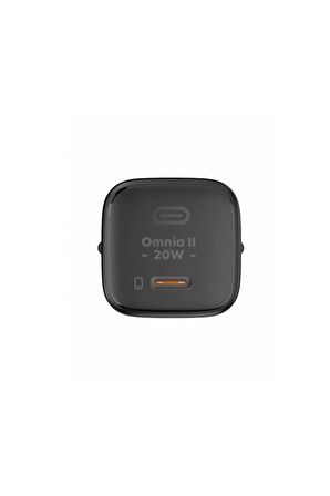 Pa-b1t-bk 20w Omnia Iı Mini Gan Pd Qc 3.0 Type C Hızlı Şarj Adaptörü