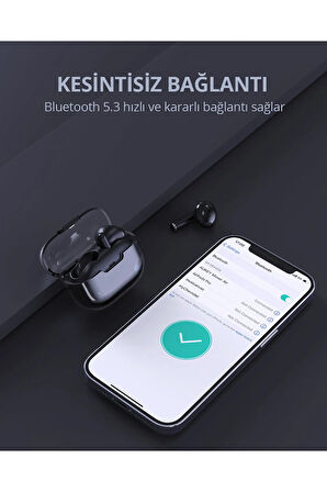 Ep-m2-bk 13mm Sürücülü Bluetooth 5.3 Ipx4 Kablosuz Kulaklık