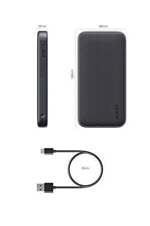 PB-Y46-GY 15W 10000 mAh Powerbank Hızlı Şarj