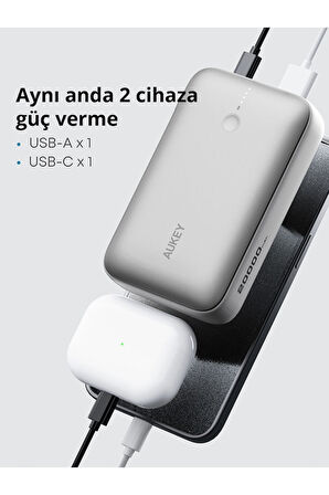 PB-Y57-WH 22.5W 20000 mAh PD QC3.0 Type-C USB-A Powerbank