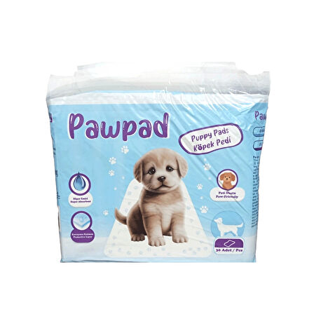 Pawpad Kedi Köpek Tuvalet Eğitim Pedi 60x90cm 30'lu Paket