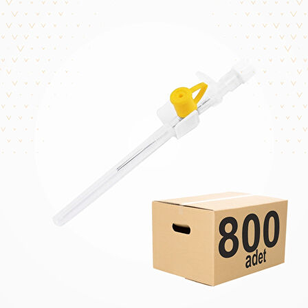 Bıçakcılar Branül (İntraket) Sarı (24G) 800'lü Koli