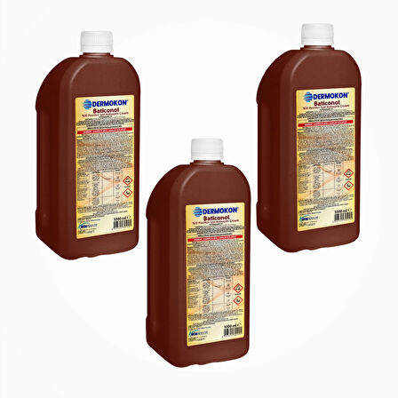 Dermokon Batikon (Antiseptik Çözelti) 1000ml - 3 Adet