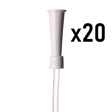Bıçakcılar Aspirasyon Sondası No: 12 (Beyaz) - 20 Adet