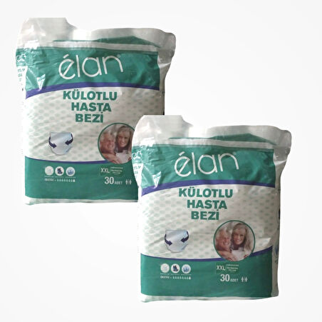 Elan Emici Külot Ultra Extra Large (XXL) Hasta Bezi | 2 x 30'lu Paket (60 Adet)