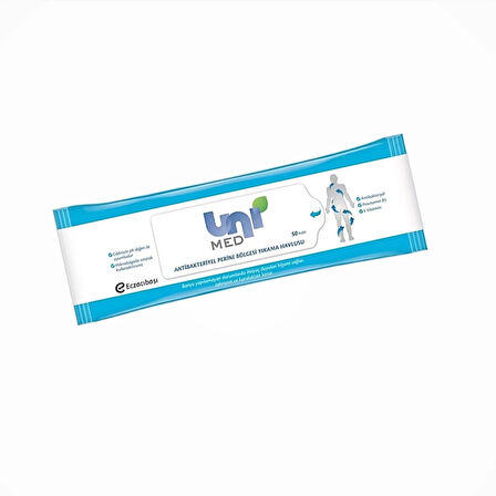Unimed Antibakteriyel Vücut Yıkama Havlusu 50'li Paket x 2 Paket