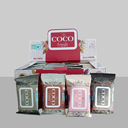 Coco Fresh Islak Mendil 36'lı Kutu - Renkli