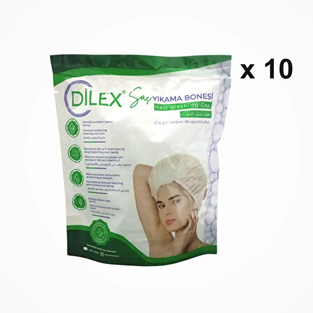 Dilex Hasta Saç Yıkama Bonesi - 10 Adet