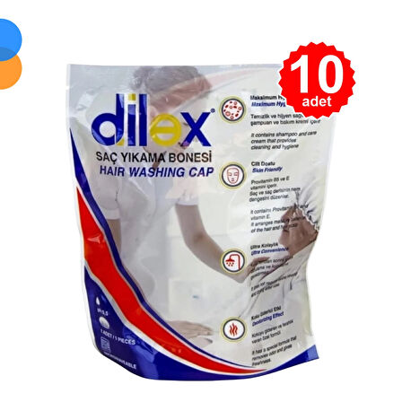 Dilex Hasta Saç Yıkama Bonesi - 10 Adet