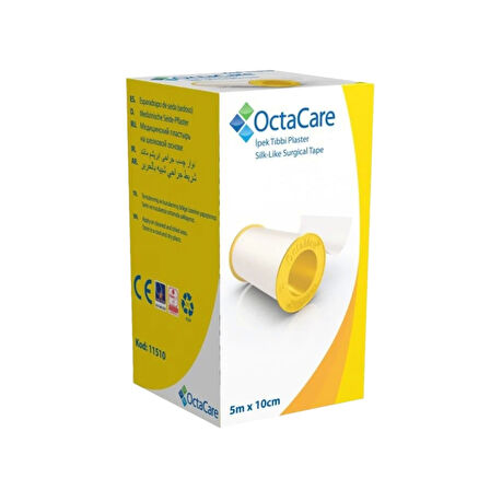 Octacare İpek Flaster 10cm x 5m - 10 Adet