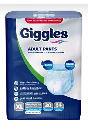 Giggles Emici Külot Extra Large (XL) Hasta Bezi | 30'lu Paket