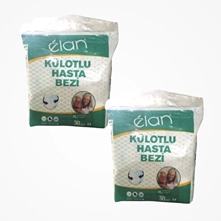 Elan Emici Külot v Extra Large (XL) Hasta Bezi | 2 x 30'lu Paket (60 Adet)