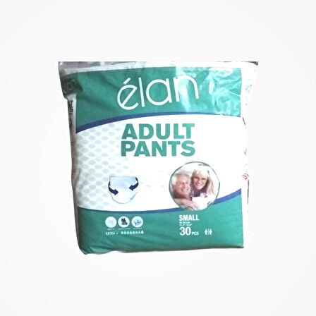 Elan Yetişkin Hasta Bezi Külotlu (S) Small - 30'lu Paket x 2 (60 Adet)