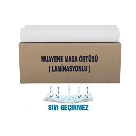 Muayene Masa Örtüsü Lamineli (Sıvı Geçirmez) 50x50 Metre Rulo - 20 Adet