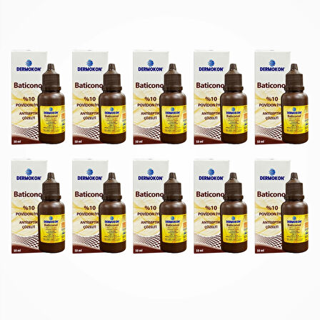 Dermokon Batikon Antiseptik Çözelti 50ml - 10 Adet