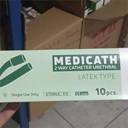 Medicath 2 Yollu Foley Latex Sonda No: 18 FR - 10'lu Paket (SKT: 02/2026)