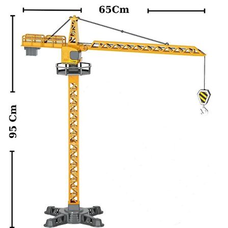 Manuel Hareket Ettirilebilir Oyuncak Kule Vinç