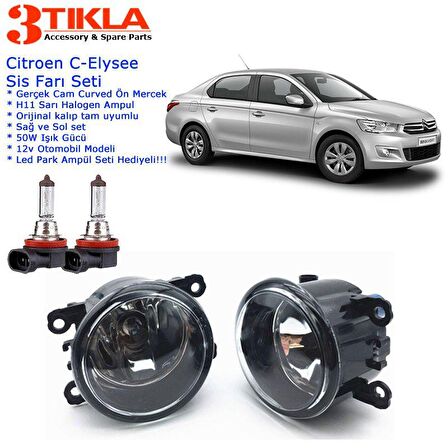 Citroen C-Elysee Sis Farı Set  Oem:  8200074008