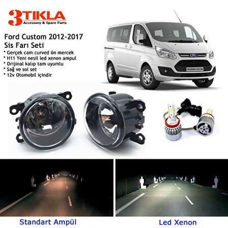 Custom 2012-2017 Beyaz Led Xenon Sis Farı Seti