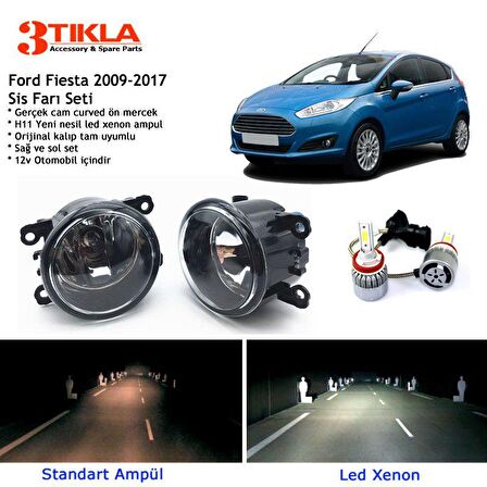 Fiesta 2009-2017 Beyaz Led Xenon Sis Farı Seti