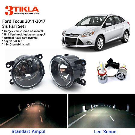 Focus 2011-2017 Beyaz Led Xenon Sis Farı Seti