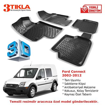 Connect 2002-2012 Premium 3D Havuzlu Paspas Seti