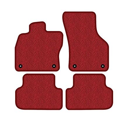 Porsche 911 - 991 2013-20 Lüks Halı Paspas Seti Kırmızı