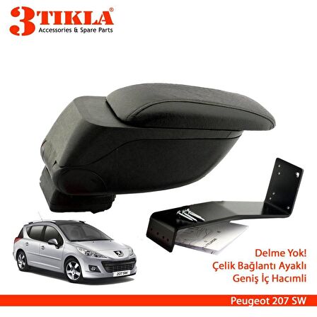 3 Tıkla Renault Clio 4 HB 2013 Geniş Hacimli  Delmesiz Çelik Ayaklı Kolçak Kol Dayama