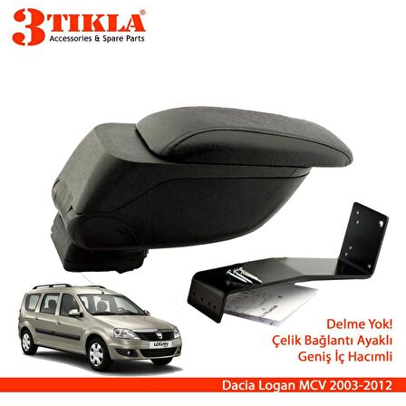 3 Tıkla Dacia Logan MCV Geniş Hacimli  Delmesiz Çelik Ayaklı  Kolçak Kol Dayama