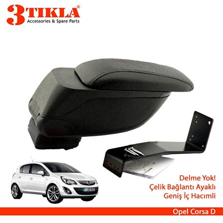 3 Tıkla Opel Corsa E Geniş Hacimli  Delmesiz Çelik Ayaklı  Kolçak Kol Dayama