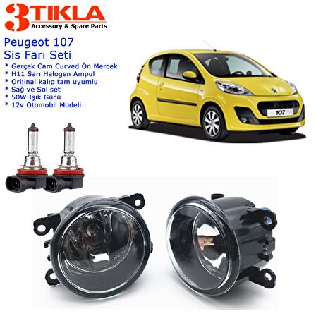 Peugeot 107 2014 Sis Farı Set  Oem:  8200074008