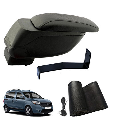 3 Tıkla Eko Set Dacia Dokker 2013 Geniş Hacimli  Delmesiz Çelik Ayaklı  Kolçak ve Direksiyon Kılıfı