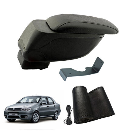 3 Tıkla Eko Set Fiat Albea 2007 Geniş Hacimli  Delmesiz Çelik Ayaklı  Kolçak ve Direksiyon Kılıfı