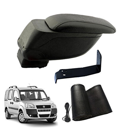 3 Tıkla Eko Set Fiat Doblo Safeline 2006 Geniş Hacimli  Delmesiz Çelik Ayaklı  Kolçak ve Direksiyon Kılıfı