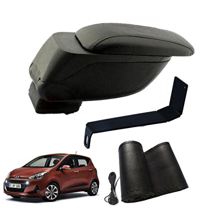 3 Tıkla Eko Set Hyundai i10 2016 Geniş Hacimli  Delmesiz Çelik Ayaklı  Kolçak ve Direksiyon Kılıfı