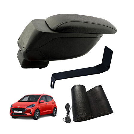 3 Tıkla Eko Set Hyundai i10 2022 Geniş Hacimli  Delmesiz Çelik Ayaklı  Kolçak ve Direksiyon Kılıfı