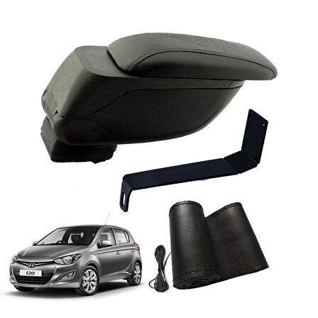 3 Tıkla Eko Set Hyundai i20 2013 Geniş Hacimli  Delmesiz Çelik Ayaklı  Kolçak ve Direksiyon Kılıfı