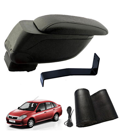 3 Tıkla Eko Set Renault Symbol 2011 Geniş Hacimli  Delmesiz Çelik Ayaklı  Kolçak ve Direksiyon Kılıfı