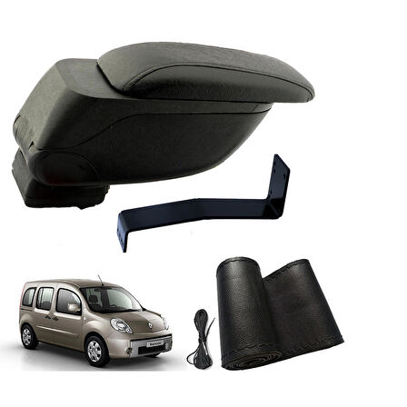 3 Tıkla Eko Set Renault Kangoo 2011 Geniş Hacimli  Delmesiz Çelik Ayaklı  Kolçak ve Direksiyon Kılıfı