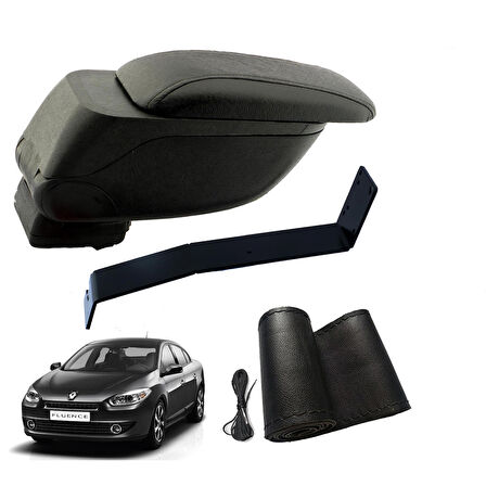 3 Tıkla Eko Set Renault Fluence 2010 Geniş Hacimli  Delmesiz Çelik Ayaklı  Kolçak ve Direksiyon Kılıfı