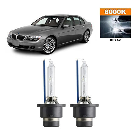 BMW 7 Serisi E65 2002-2005 Xenon D2S / D2R 6000K Beyaz HID Xenon Ampul 2 Adet