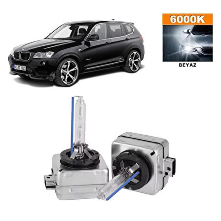 BMW X3 Serisi F25 2010-2017 Xenon D1S / D1R 6000K Beyaz HID Xenon Ampul 2 Adet