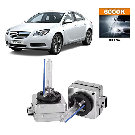 Opel Insignia Xenon 2008-2013 D1S / D1R 6000K Beyaz HID Xenon Ampul 2 Adet