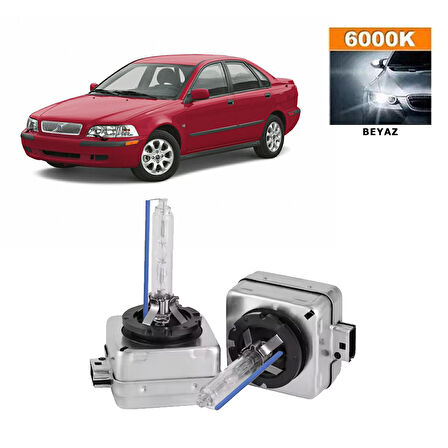 Volvo S40 2008-2011 D1S / D1R 6000K Beyaz HID Xenon Ampul 2 Adet