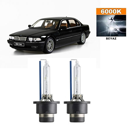 BMW 7 Serisi E38 1995-2001 D2S / D2R 6000K Beyaz HID Xenon Ampul 2 Adet