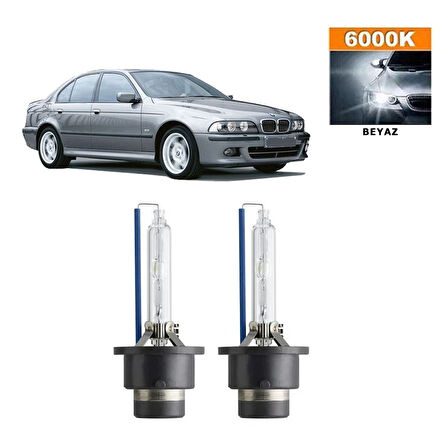 BMW 5 Serisi E39 1996-2003 D2S / D2R 6000K Beyaz HID Xenon Ampul 2 Adet