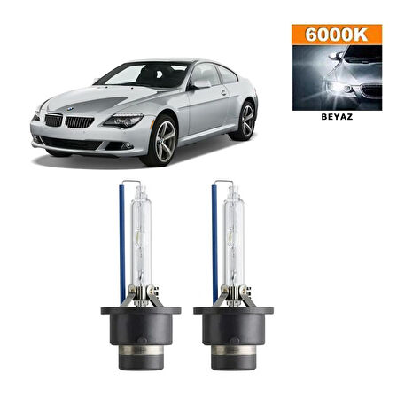 BMW 6 Serisi E63 2004-2010 D2S / D2R 6000K Beyaz HID Xenon Ampul 2 Adet
